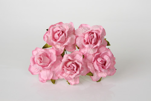Розы кудрявые 4 см. светло-розовые 1 ш