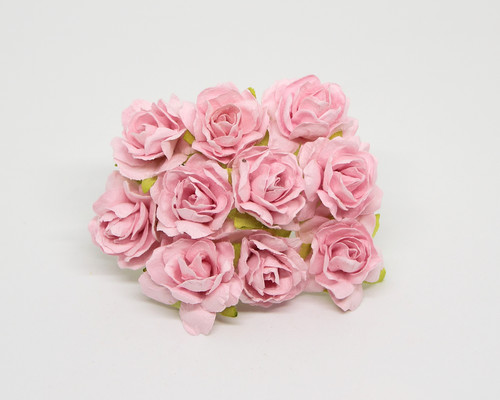Розы кудрявые 3 см светло-розовые, 1 шт.