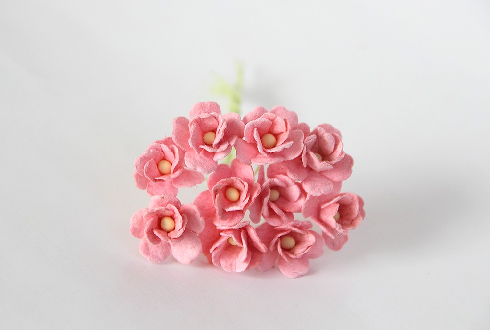 Цветок вишни Розово-персиковый средний, 1 шт